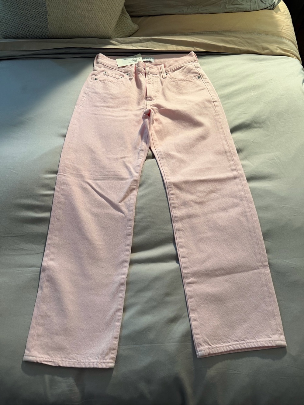 pistola Light Pink Straight-Leg Jeans